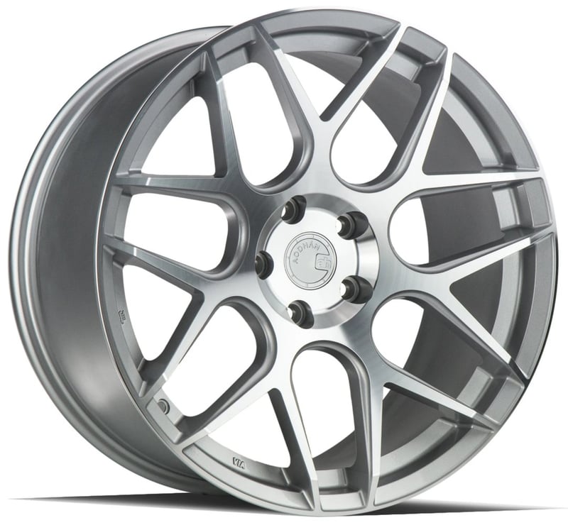 20x9 aodhan aff2 gloss silver machined 5x112 30mm