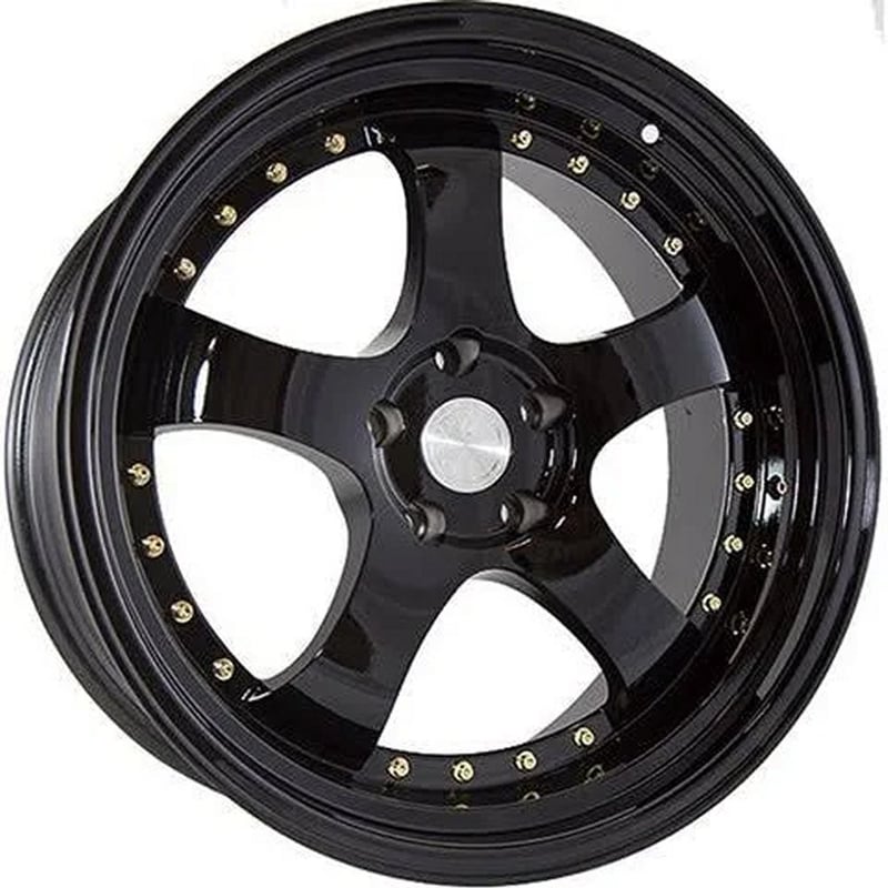 Aodhan AH03 Gloss Black w/ Gold Rivet