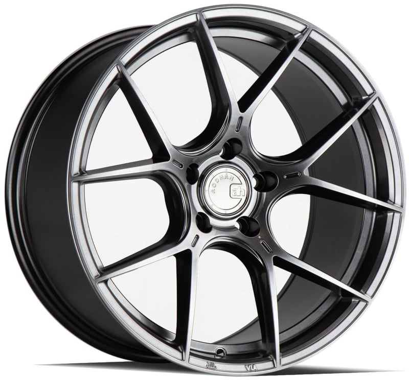 18x9.5 aodhan ah-11 hyper black 5x120 35mm
