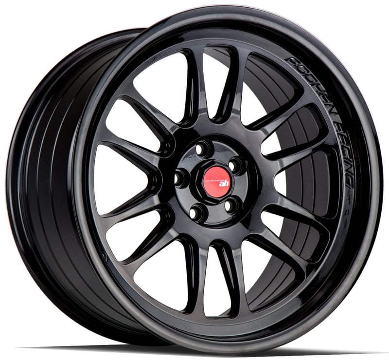 18x9.5 aodhan ah07 gloss black 5x100 35mm