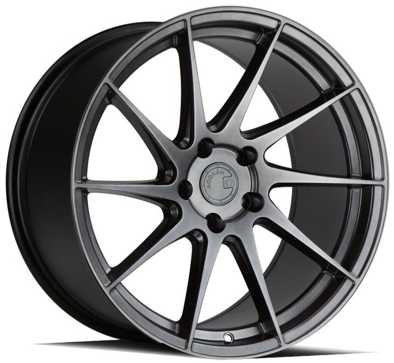18x8.5 aodhan ah09 hyper black 5x4.25/108 35mm (left)