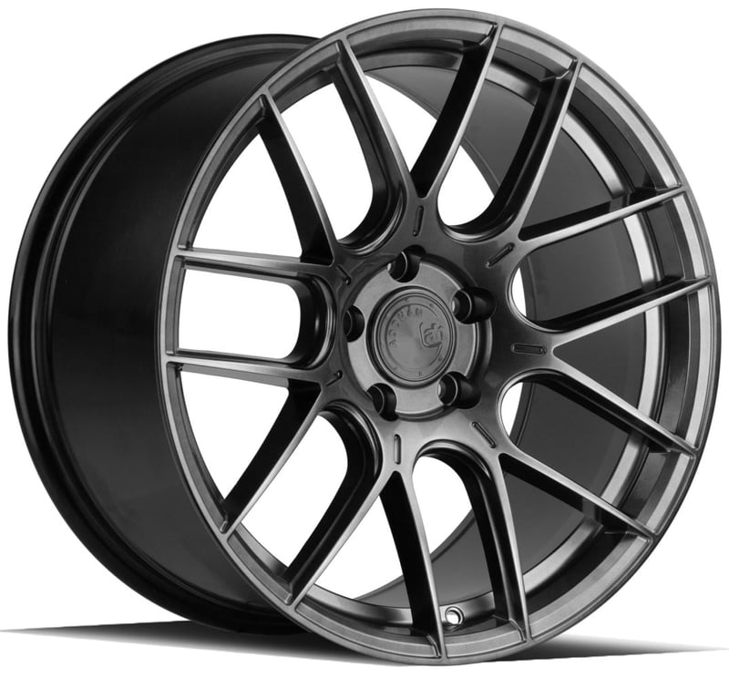 18x9.5 aodhan ah-x hyper black 5x120 35mm