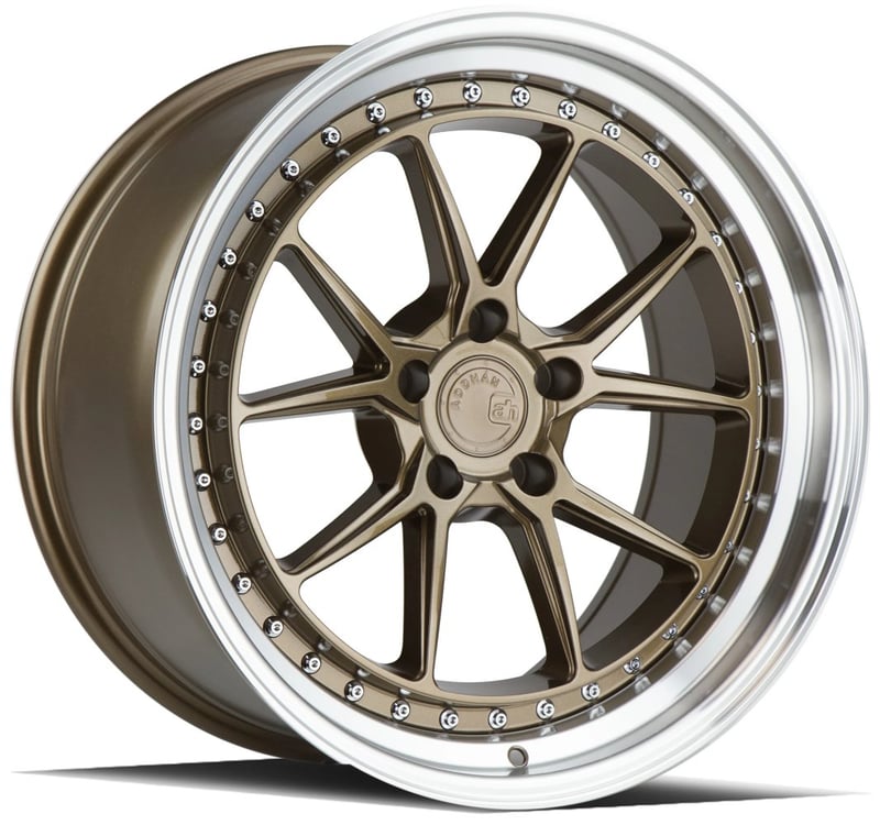 19x9.5 aodhan ds08 bronze w/ machined lip (flow formed) 5x4.5/114.3 22mm