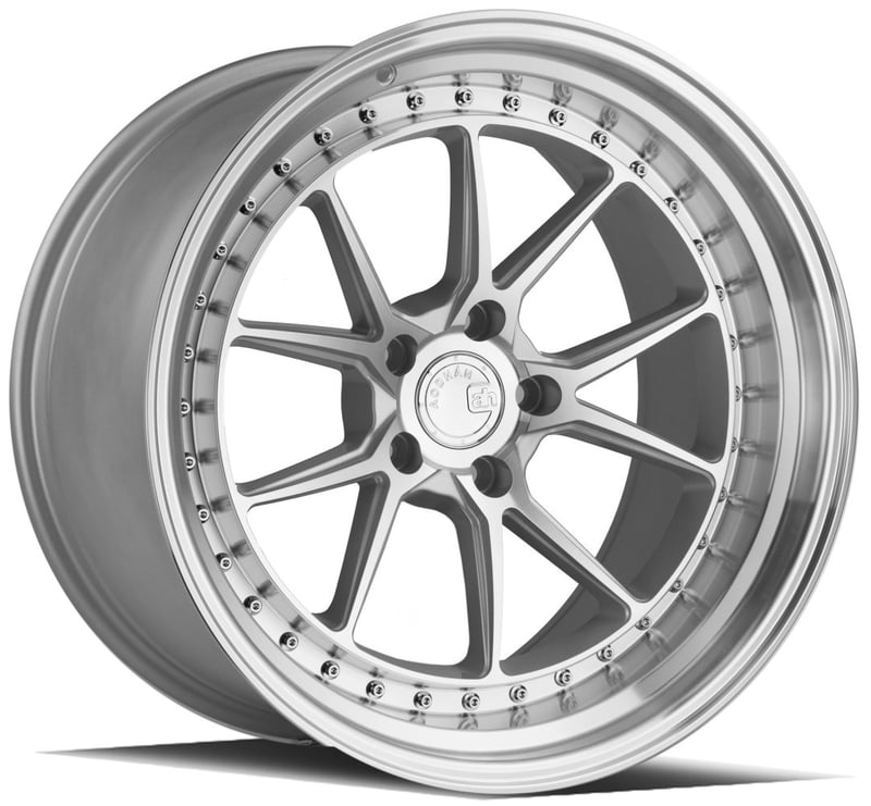 19x9.5 aodhan ds08 silver w/ machined face (flow formed) 5x4.5/114.3 22mm