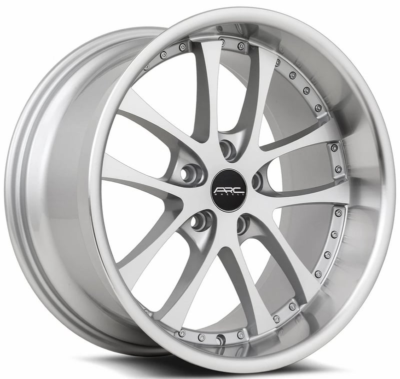 19x8.5 arc ar5 silver machined 5x112 35mm (custom)