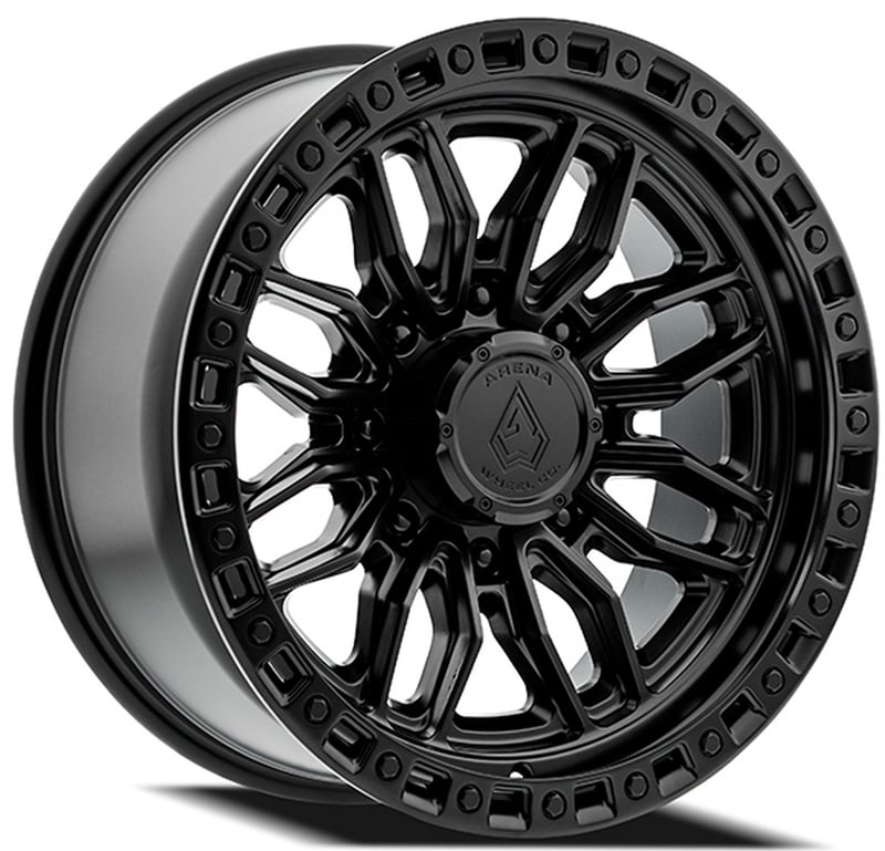 Arena A109 Hustle (8-Lug) Satin Black w/ Gloss Black Lip