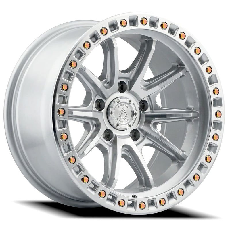 17x9 arena a103 mission gloss silver machined (5-lug) 5x5/127 -12mm