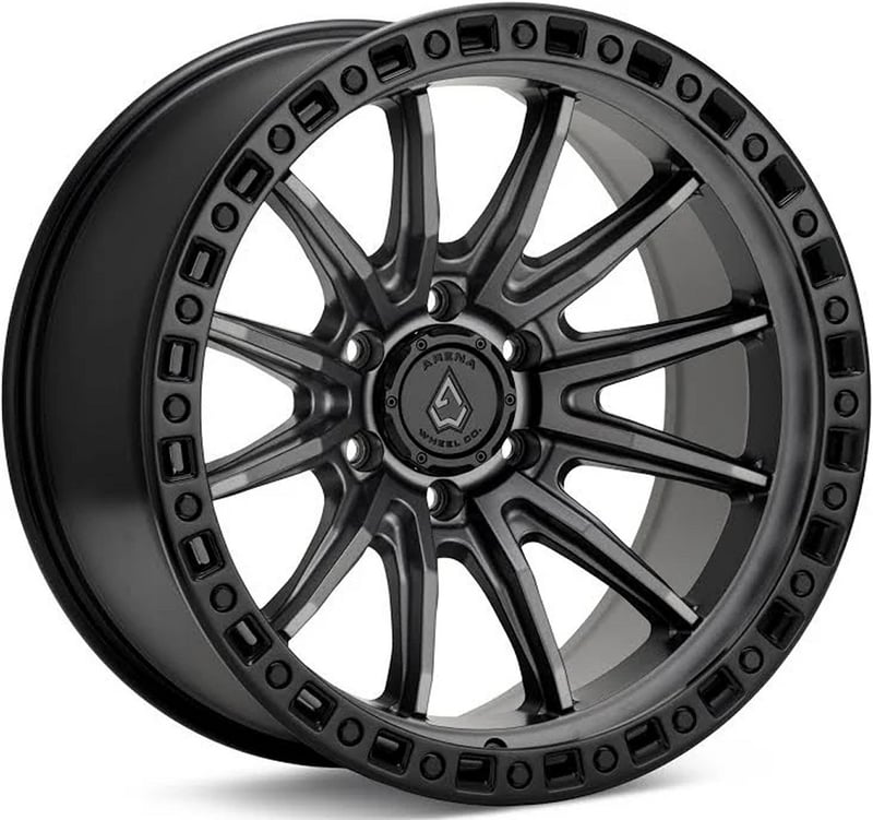 Arena A103 Mission (6-Lug) Satin Gunmetal w/ Satin Black Lip