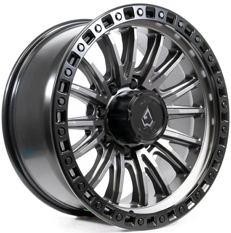 Arena A103 Mission (8-Lug) Satin Gunmetal w/ Satin Black Lip
