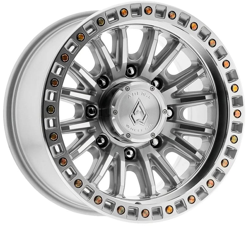 Arena A103 Mission (8-Lug) Gloss Silver Machined