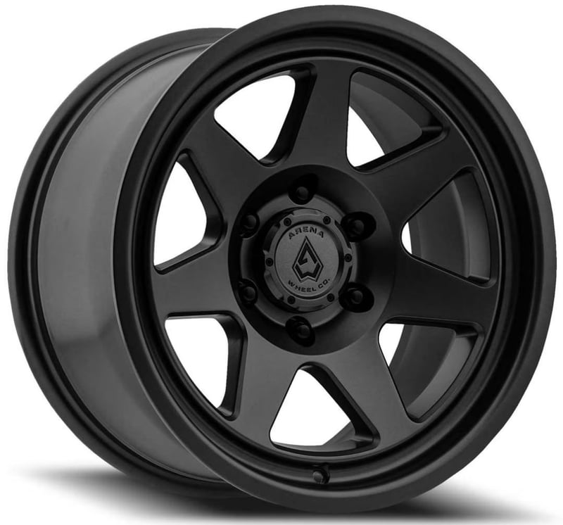 (clearance - no returns) 20x9 arena a104 ridge satin black 6x135 0mm