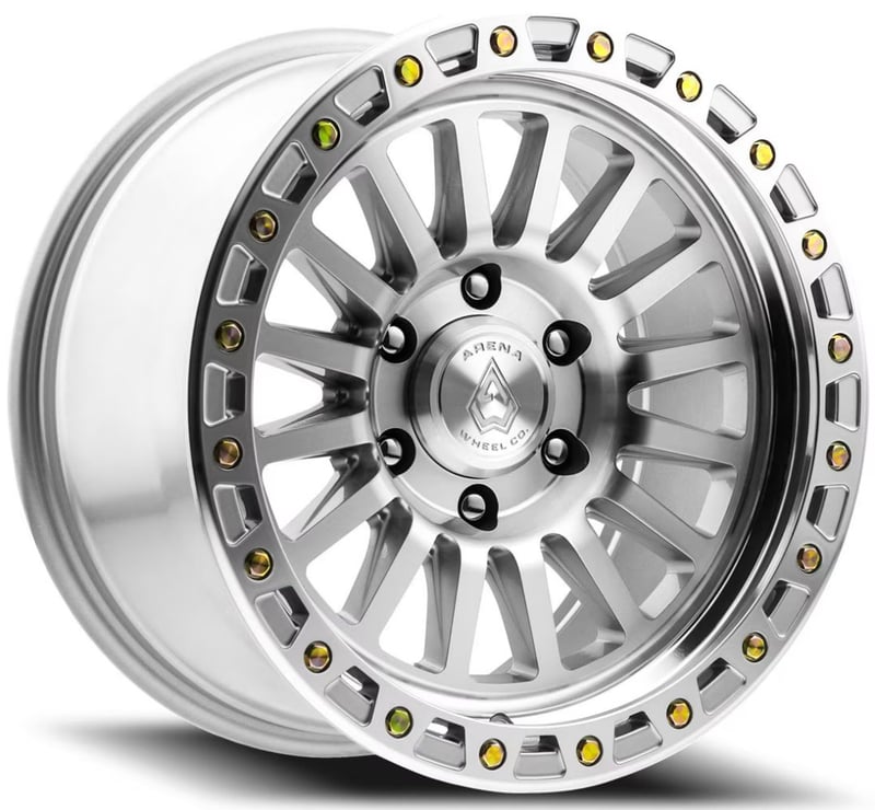 17x9 arena a108 trophy bright machine zinc bolts 6x5.5/139.7 -12mm