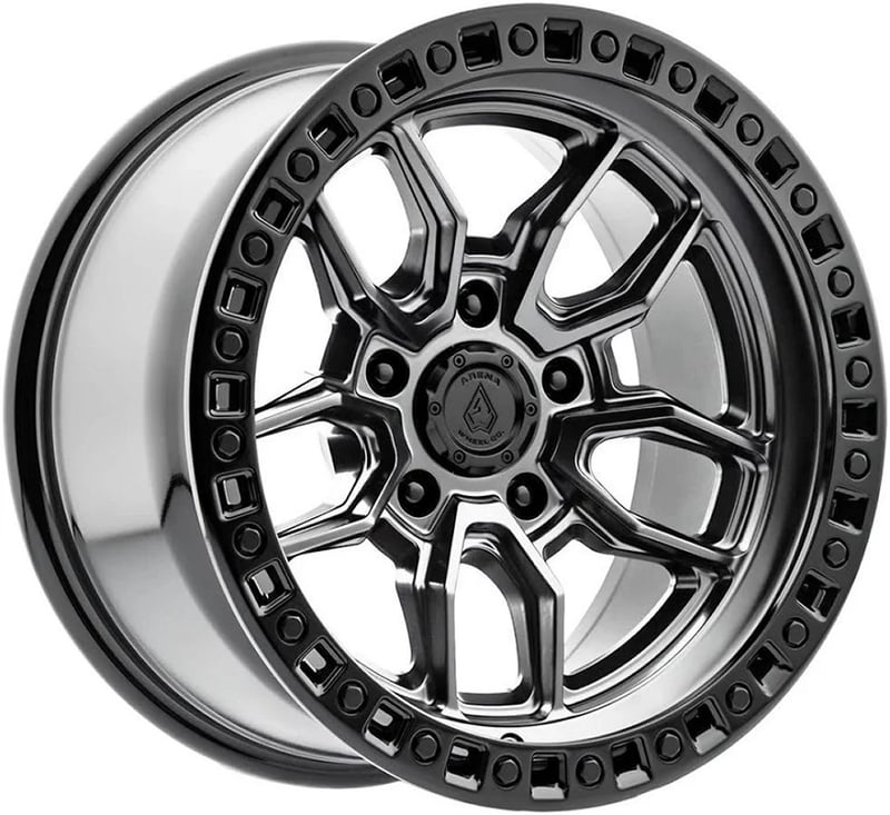 Arena A109 Hustle (5-Lug) Satin Gunmetal w/ Satin Black Lip