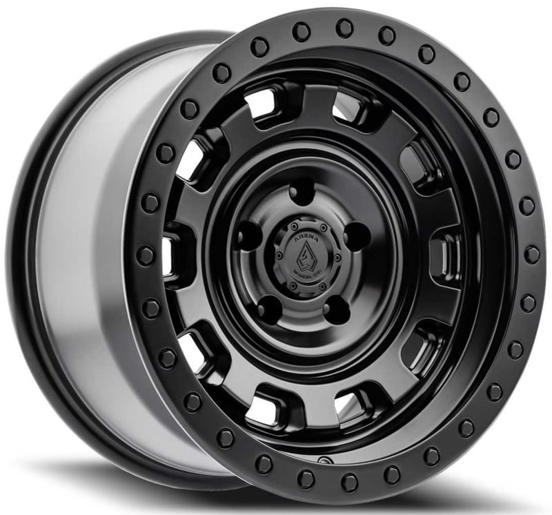 (clearance - no returns) 17x9 arena a112 gunner satin black 6x135 0mm