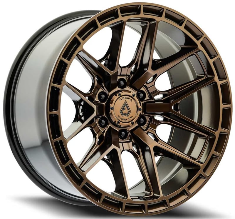 22x10 arena a114 battle smoked bronze tint clear (6-lug) 6x135 15mm
