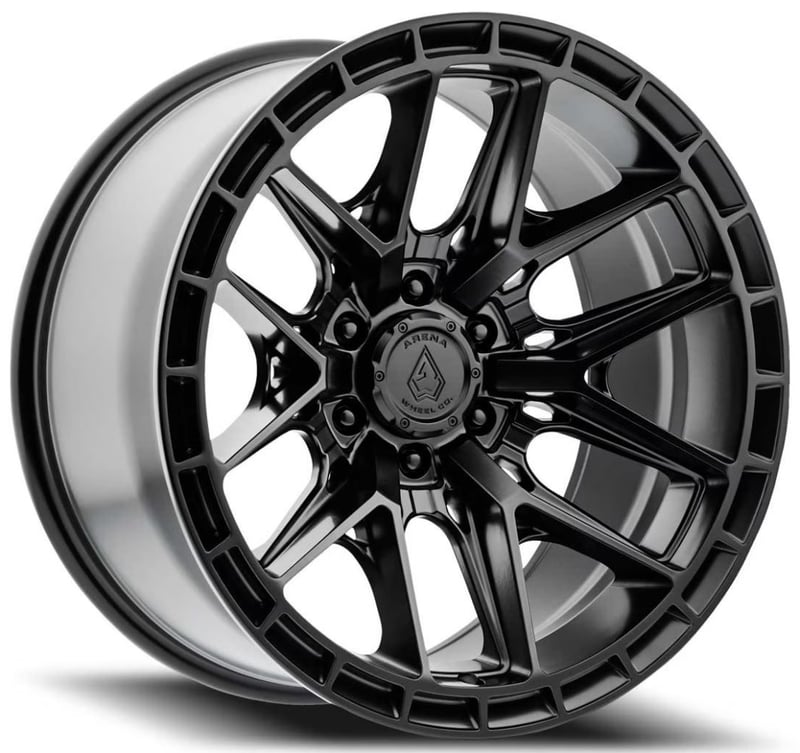 20x10 arena a114 battle satin black (6-lug) 6x135 -18mm