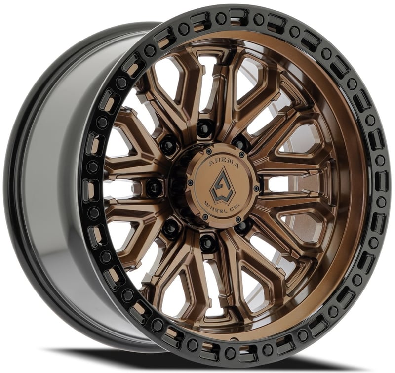 Arena A125 Jackal (8-Lug) Smoked Bronze w/ Gloss Black Lip