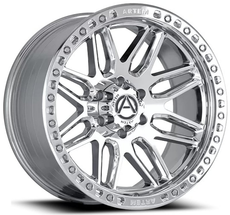 20x9 artem off-road ab1 grimlock chrome (flow formed) 6x135 12mm
