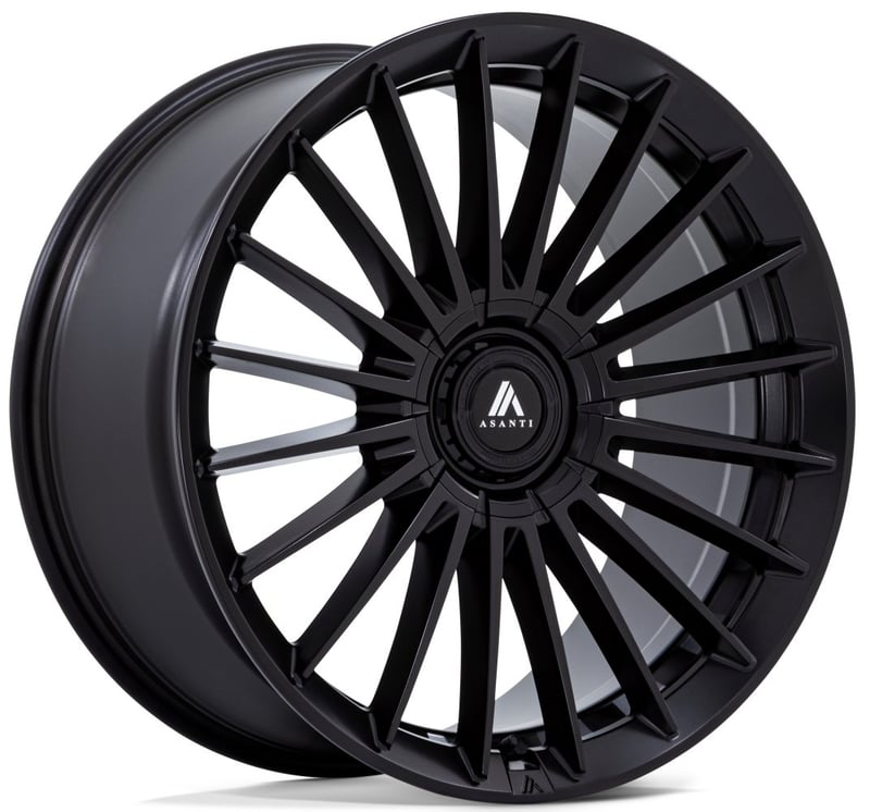 (clearance - no returns) 20x9 asanti ab048 matte black 5x112 5x4.5/114.3 35mm