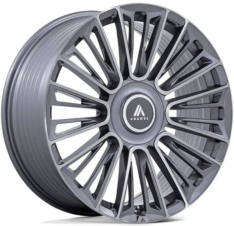 (clearance - no returns) 26x10 asanti ab049 anthracite brushed 6x135 6x5.5/139.7 30mm