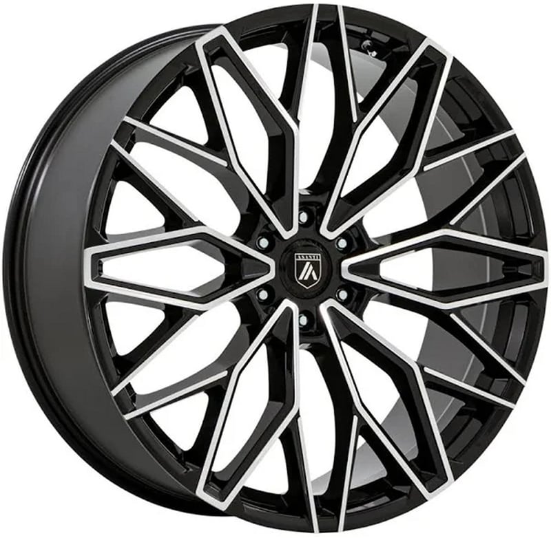 (clearance - no returns) 24x10 asanti ab050 gloss black machined 6x135 30mm