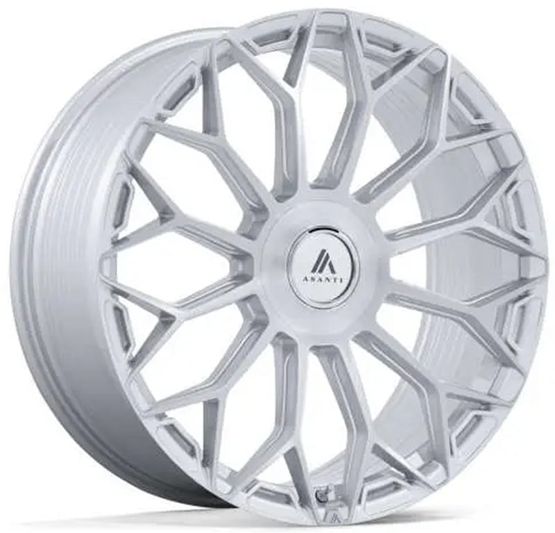 24x10 asanti ab051 gloss silver brushed 6x5.5/139.7 20mm