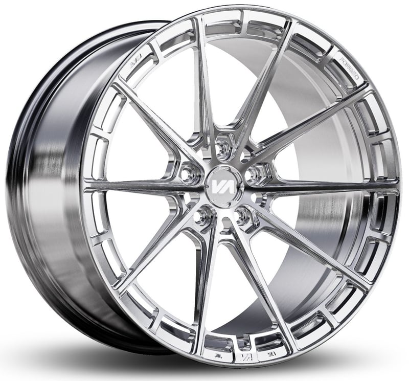 20x10 variant aure chrome powdercoated (full forged) (deep concave) (custom)