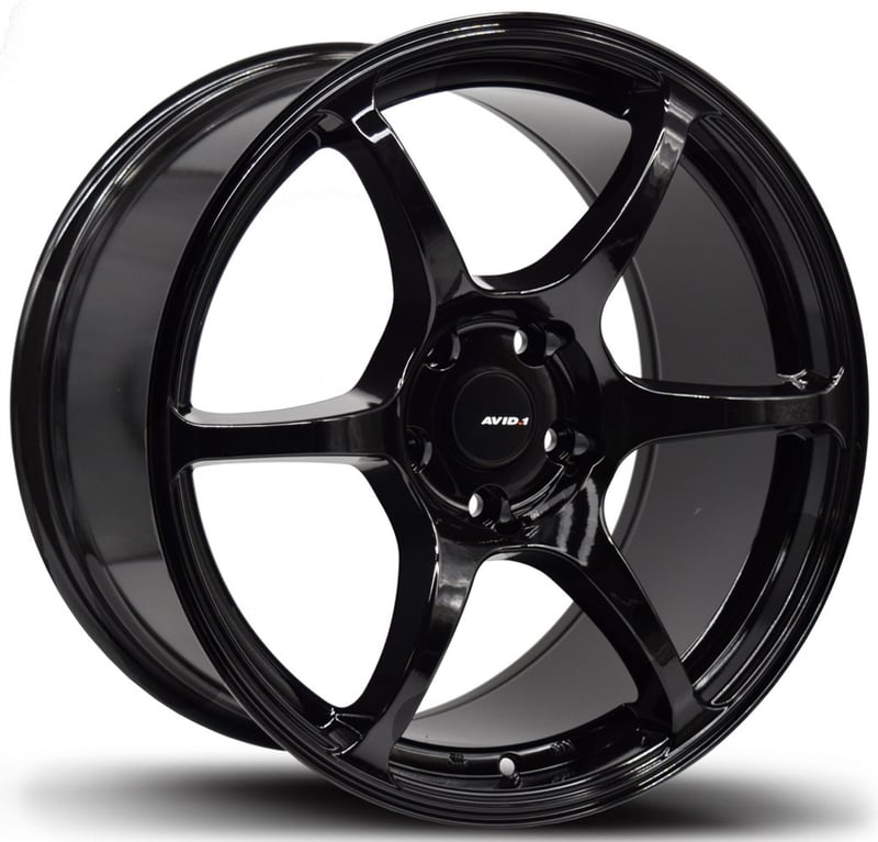 18x9.5 avid.1 av-26 gloss black 5x4.5/114.3 38mm