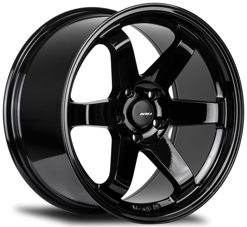 17x8 avid.1 av-06 gloss black 4x100 35mm