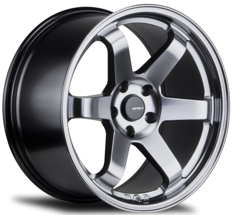 (special pricing) 18x9.5 avid.1 av-06 hyper black 5x100 38mm