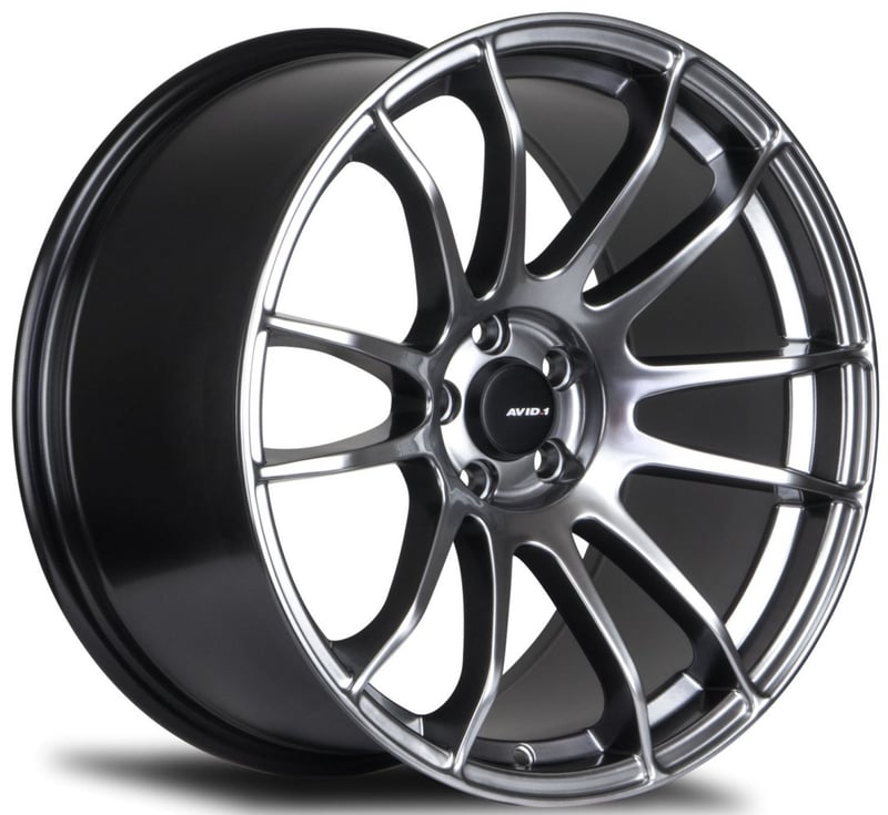 (special pricing) 18x9.5 avid.1 av-20 hyper black 5x100 38mm