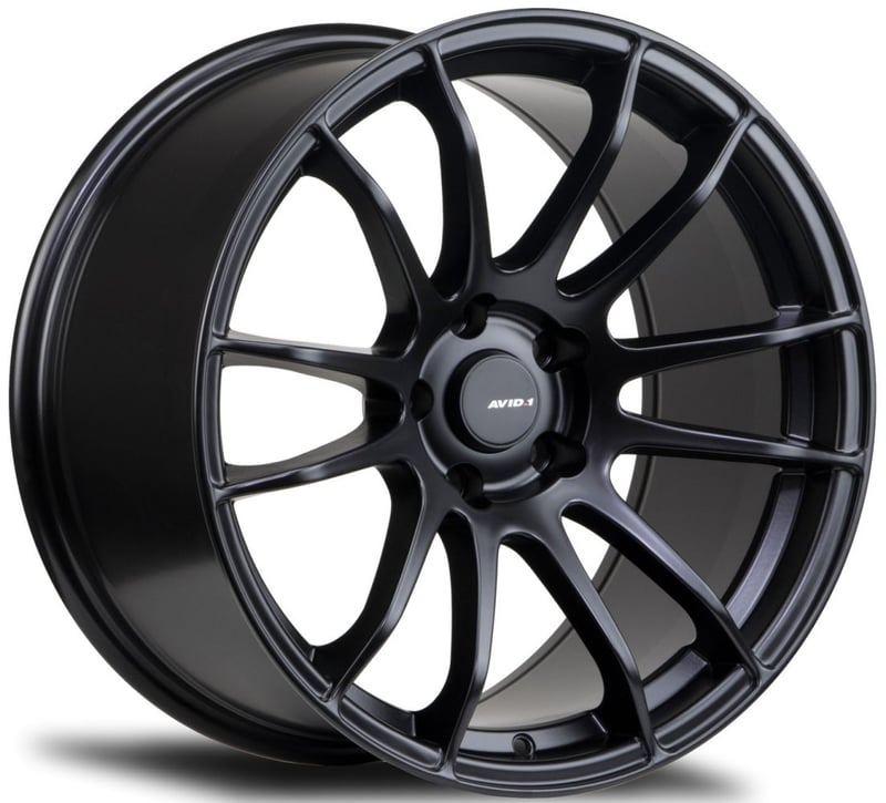 (special pricing) 18x8.5 avid.1 av-20 matte black 5x100 33mm