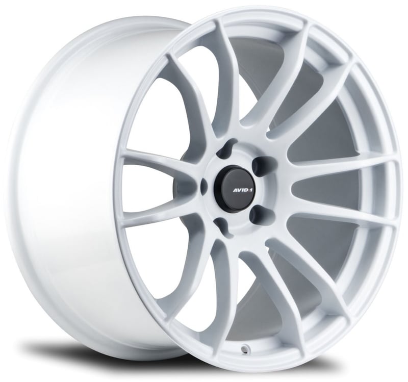 18x8.5 avid.1 av-20 matte white 5x4.5/114.3 33mm