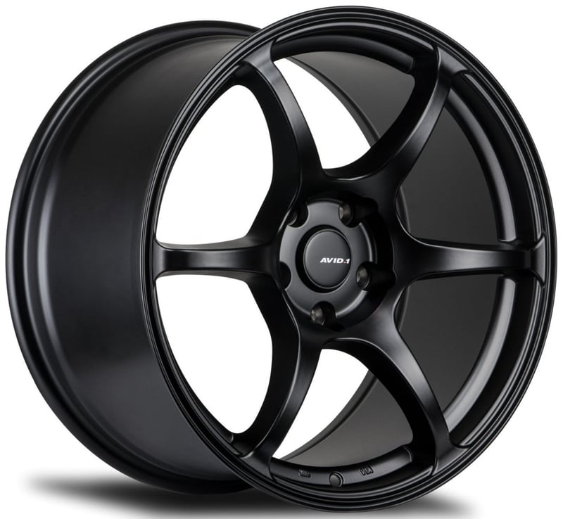 (special pricing) 17x8 avid.1 av-26 matte black 5x4.5/114.3 35mm