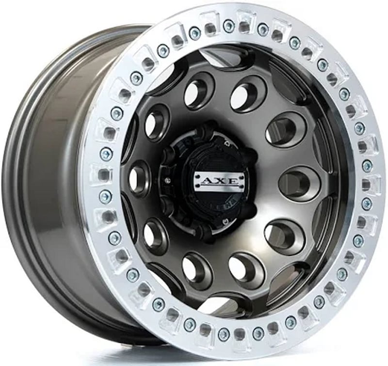 AXE Offroad Chaos Beadlock Grey w/ Polished Lip
