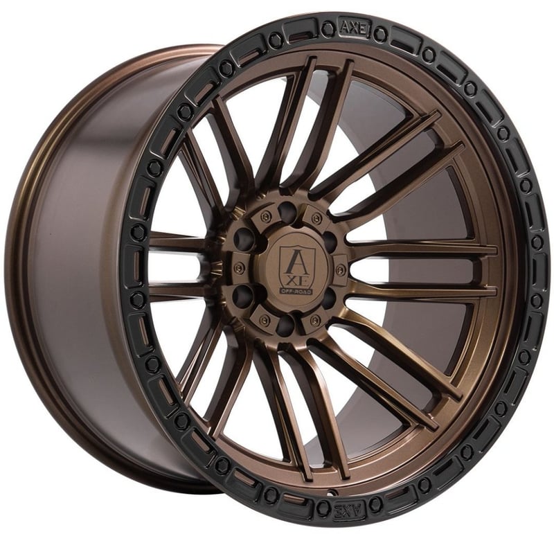 22x12 axe offroad icarus bronze w/ black lip (* may require trimming) 8x180 -44mm