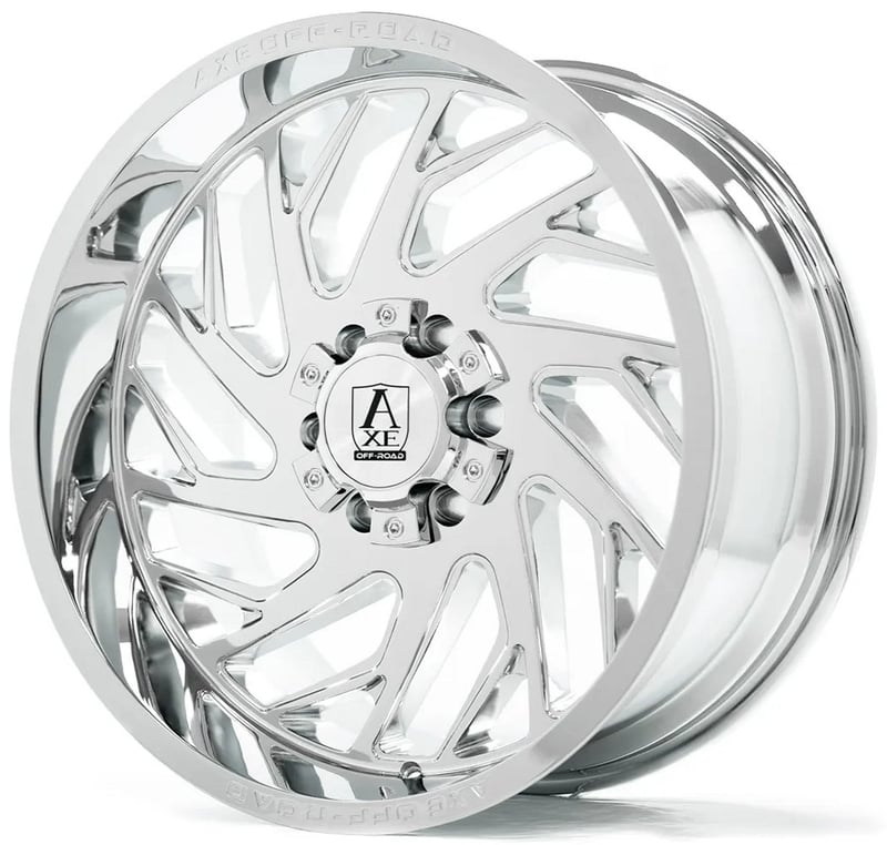 22x12 axe offroad zeus chrome (* may require trimming) 6x135 6x5.5/139.7 -44mm