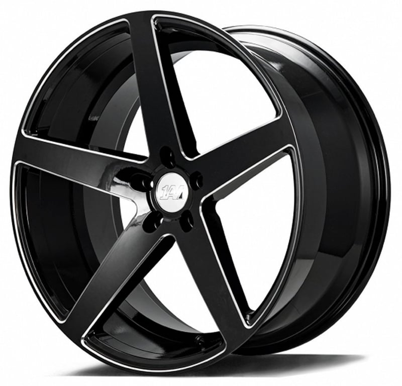 22x9 axe 1av zx9 gloss black milled accents 5x115 20mm (custom)