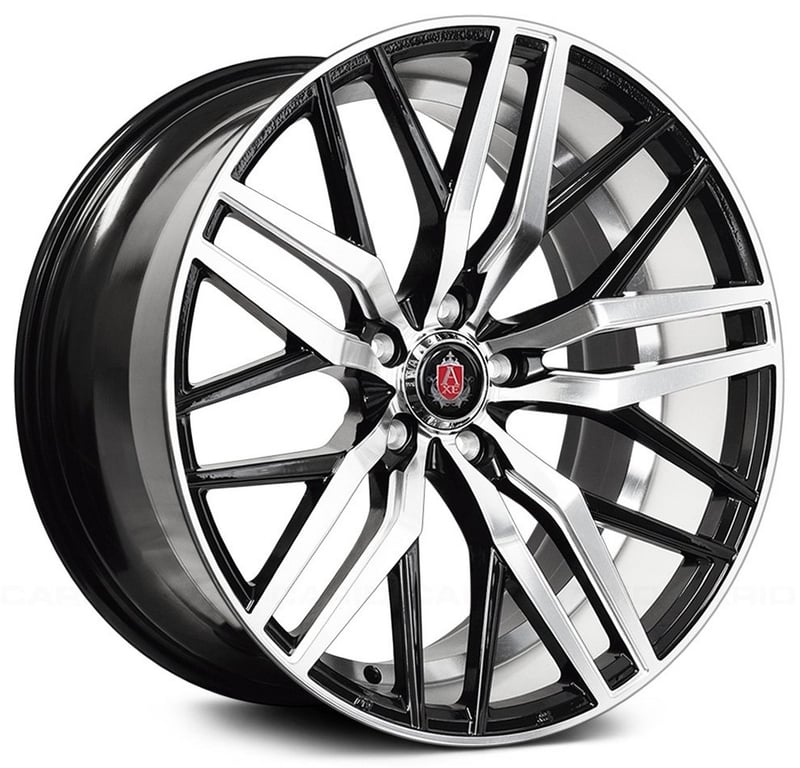22x10.5 axe ex30 gloss black machined face w/ milled accent 5x115 (custom)