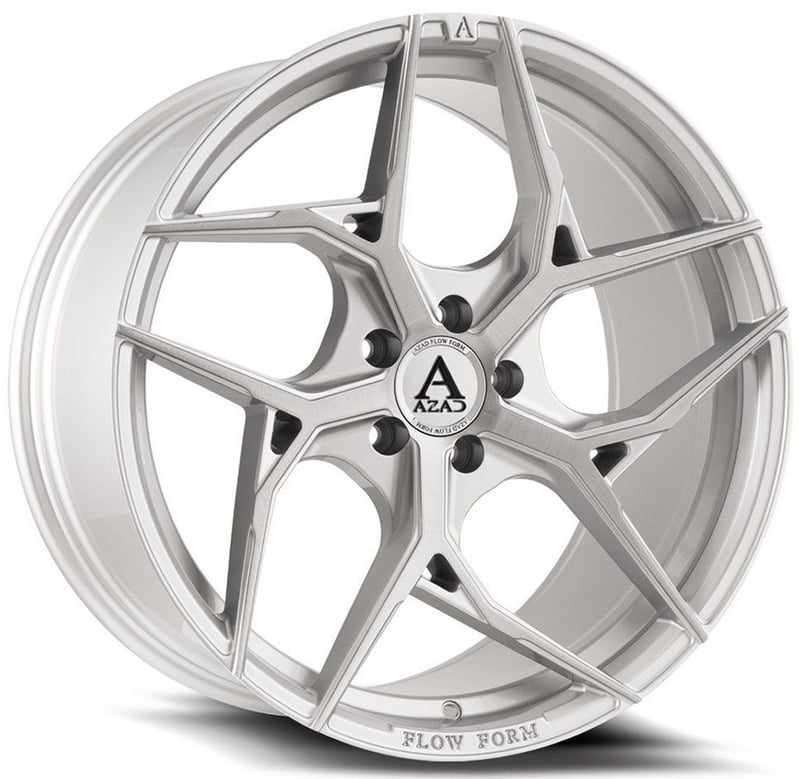 22x10.5 azad azff01 brushed silver (flow form) 5x4.5/114.3 40mm