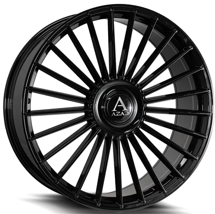24x9 azad az25 gloss black 5x112 5x120 30mm