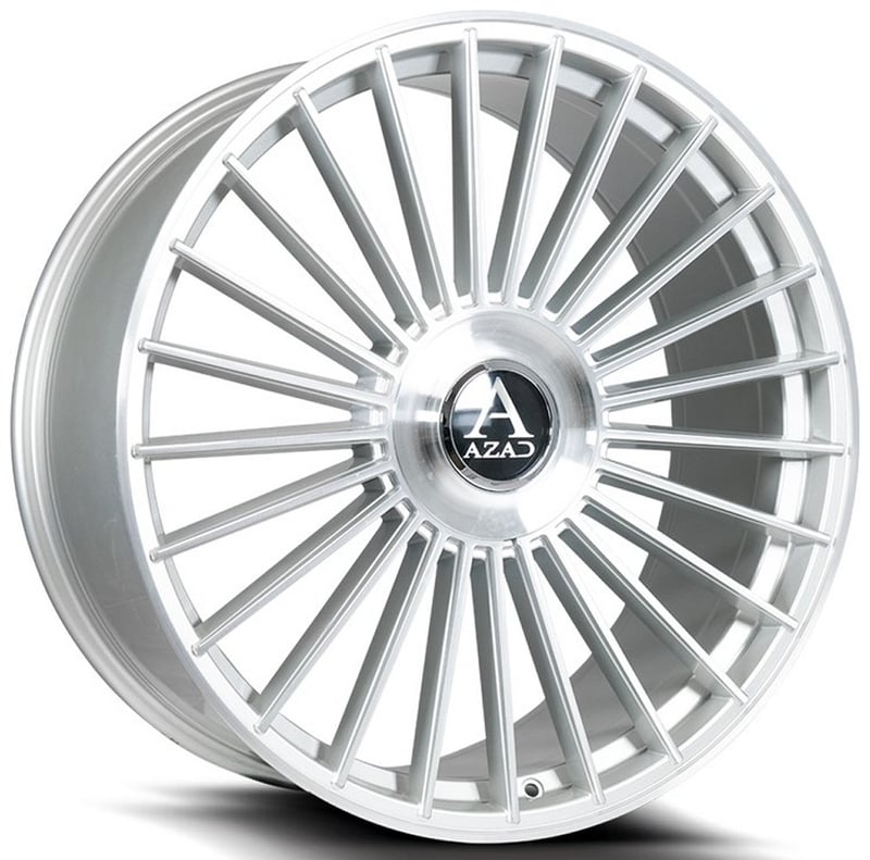 24x10 azad az25 brushed silver 5x112 5x120 35mm