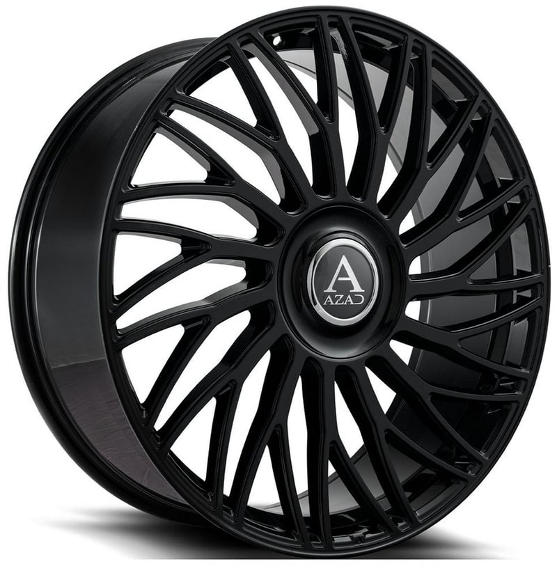24x10 azad az717 gloss black 5x112 5x120 35mm