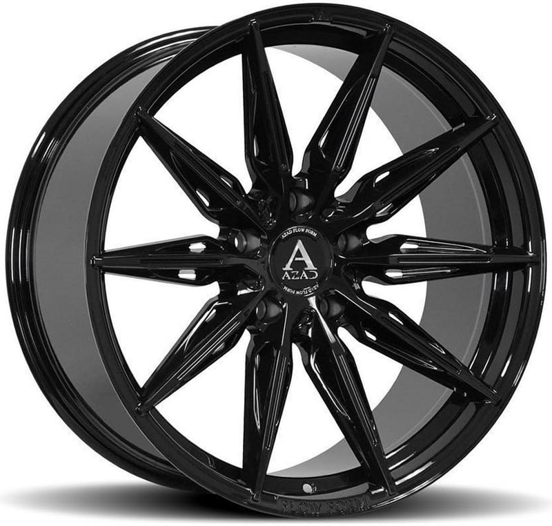 20x9 azad azff02 gloss black (flow form) 5x115 15mm