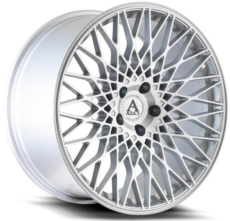 20x10.5 azad azff04 brushed silver (flow form) 5x120 42mm