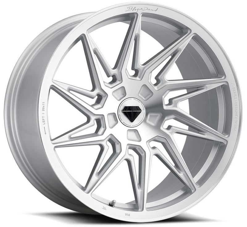 20x10 blaque diamond bd-f20 brushed silver (deep concave) (flow forged) (true directional) (right) (custom)