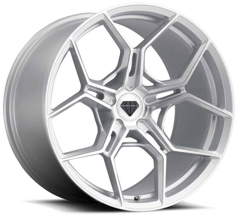 24x10.5 blaque diamond bd-f25 brushed silver (flow forged) (custom)