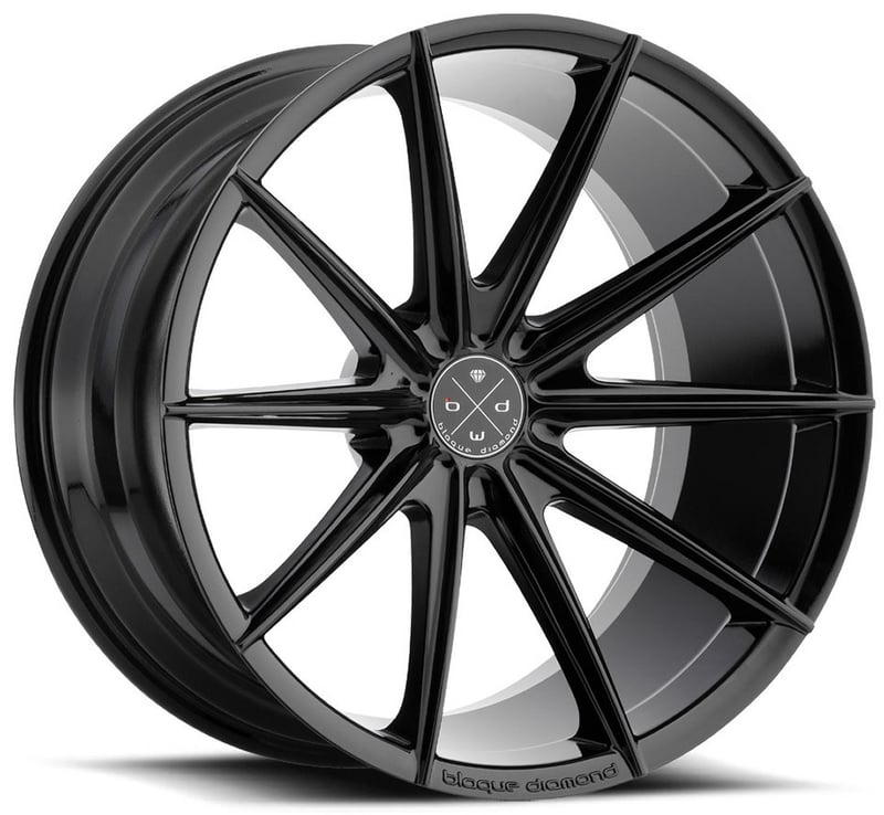 20x10 blaque diamond bd-11 gloss black 5x4.25/108 40mm