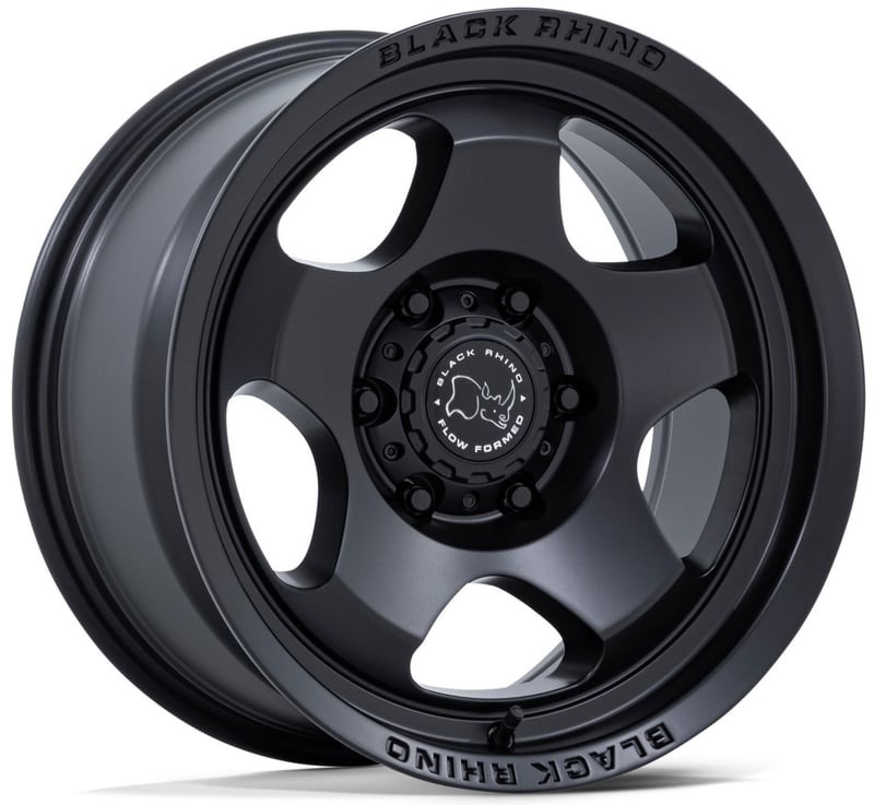 17x9 black rhino br031 sol matte black 6x4.5/114.3 12mm