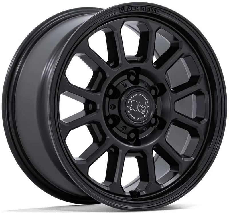 17x8 black rhino br033 alta matte black 6x135 32mm
